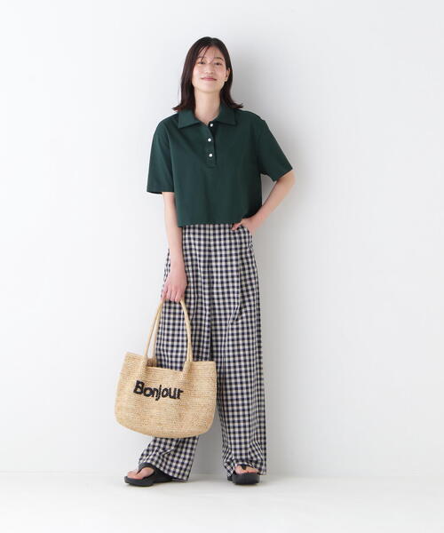human woman(ヒューマンウーマン)の「◆天竺カットソー(Tシャツ/カットソー・レディース・ダークインディゴブルー/グリーン・MEDIUM)」の13枚目の写真