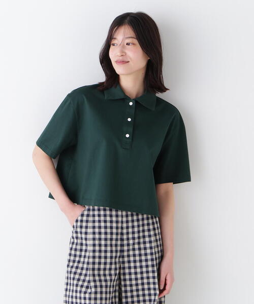 human woman(ヒューマンウーマン)の「◆天竺カットソー(Tシャツ/カットソー・レディース・ダークインディゴブルー/グリーン・MEDIUM)」の14枚目の写真