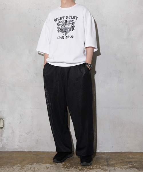 made in standard （メイドインスタンダード）の「MADE IN STANDARD / メイドインスタンダード USMA SS SWEAT ミリタリー ロゴ 半袖スウェット（スウェット・メンズ・ホワイト・MEDIUM/X-LARGE/LARGE）」の3枚目の写真