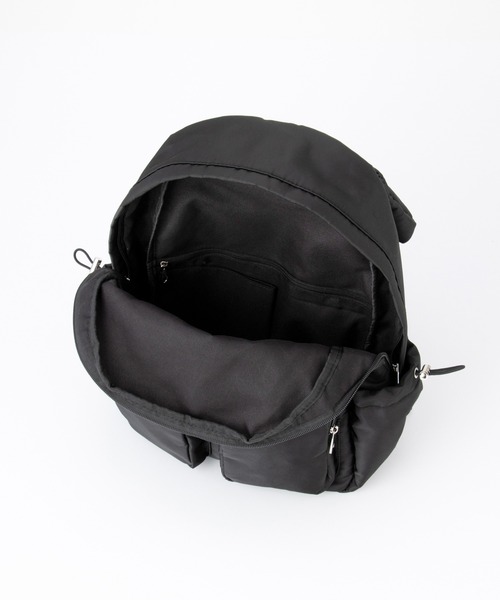 Honeys（ハニーズ）の「【撥水加工】アウトポケットリュック（バックパック/リュック・レディース・ブラック/ダークグレー・FREE）」の11枚目の写真
