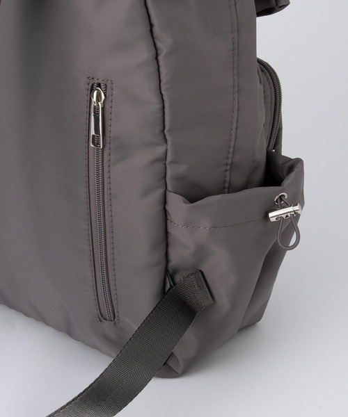 Honeys（ハニーズ）の「【撥水加工】アウトポケットリュック（バックパック/リュック・レディース・ブラック/ダークグレー・FREE）」の19枚目の写真