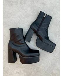 EVRIS | レザーライクチャンキーブーツ(ブーツ)