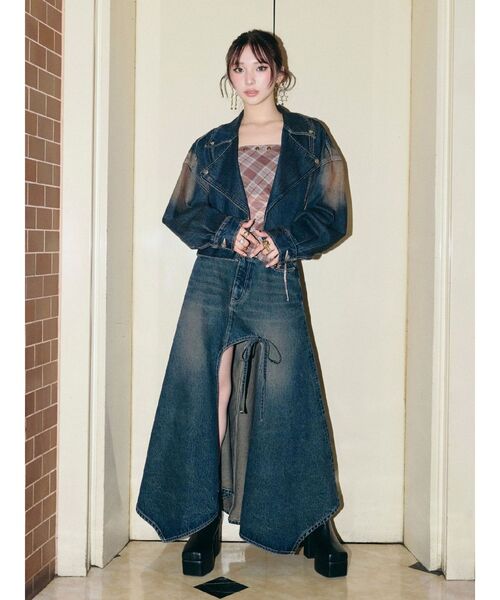 EVRIS（エヴリス）の「レザーライクチャンキーブーツ（ブーツ・レディース・ホワイト/ブラック/その他1・SMALL/MEDIUM/LARGE）」の11枚目の写真