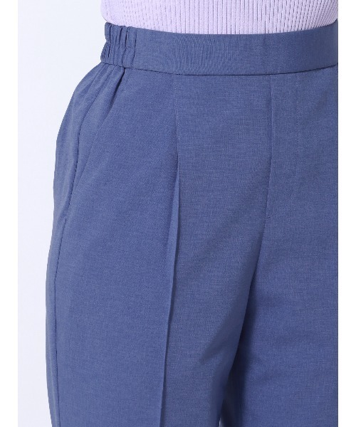 SUIT SQUARE（スーツスクエア）の「ココチよ タックテーパードパンツ ウォッシャブル ストレッチ 無地（その他パンツ・レディース・カーキ系/ブルー系/イエロー系・36(7号)/38(9号)/40(11号)）」の8枚目の写真