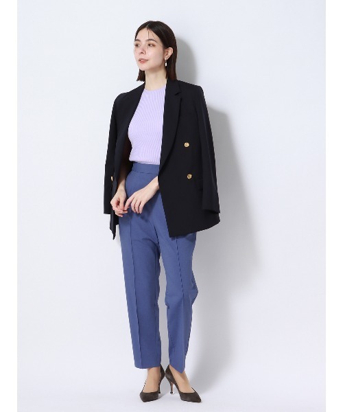 SUIT SQUARE（スーツスクエア）の「ココチよ タックテーパードパンツ ウォッシャブル ストレッチ 無地（その他パンツ・レディース・カーキ系/ブルー系/イエロー系・36(7号)/38(9号)/40(11号)）」の14枚目の写真