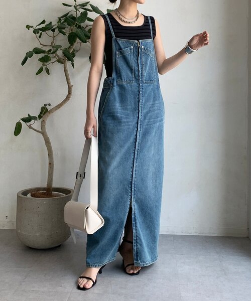 DouDou（ドゥドゥ）の「ボーダースクエアニットタンク（ニット/セーター・レディース・オフホワイト/グレー/ブラウン/ベージュ・FREE）」の14枚目の写真