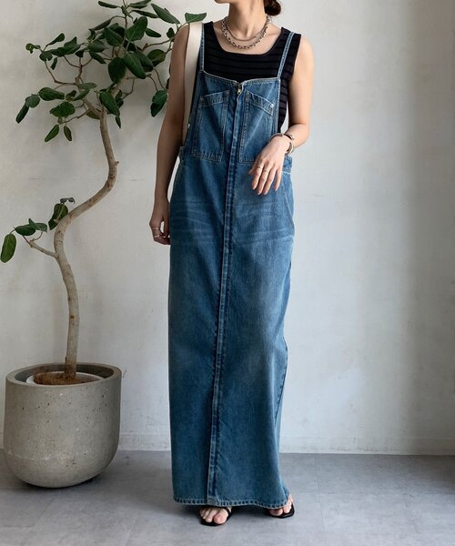 DouDou（ドゥドゥ）の「ボーダースクエアニットタンク（ニット/セーター・レディース・オフホワイト/グレー/ブラウン/ベージュ・FREE）」の15枚目の写真