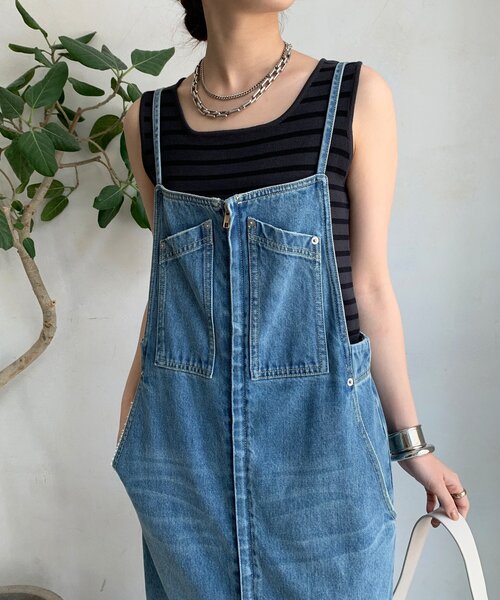 DouDou（ドゥドゥ）の「ボーダースクエアニットタンク（ニット/セーター・レディース・オフホワイト/グレー/ブラウン/ベージュ・FREE）」の20枚目の写真