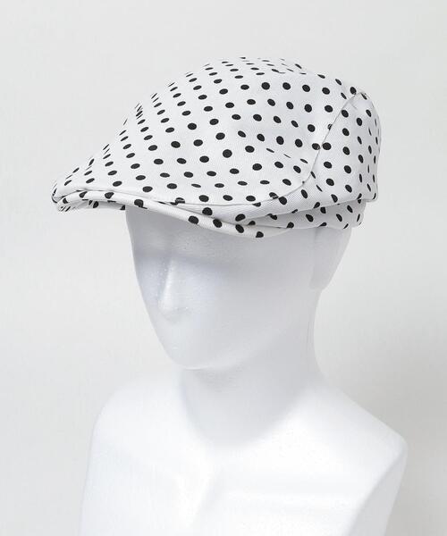 WEGO(ウィゴー)の「WEGO/ドットハンチング(ハンチング/ベレー帽・レディース・ホワイト/ブラック・FREE)」の7枚目の写真