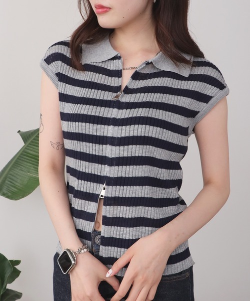 WTAPS VASQUE POLO ポロシャツ リニアメッシュニット ポロシャツ（Navy）| Sunspel