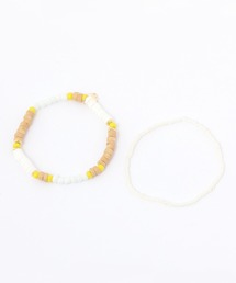 カラービーズ2SETブレスレット