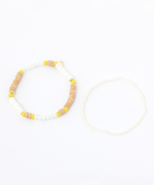n e n e。♡ ビーズブレスレット 〻再販♡ビーズアクセサリー♡4way♡ブレスレットにもなる♡2連