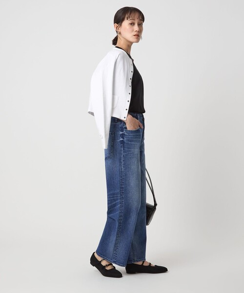 Healthy denim(ヘルシーデニム)の「【別注】<HEALTHY DENIM>ストレート ワイド デニム パンツ(デニムパンツ・レディース・オフホワイト/コバルトブルー・XS/S/M)」の18枚目の写真