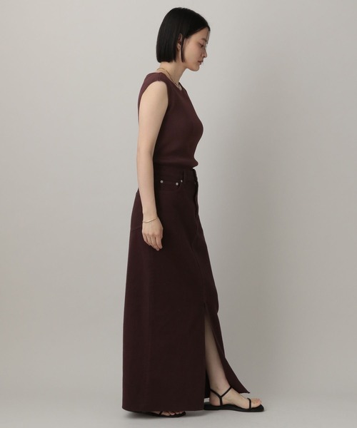 A part by(アパートバイ)の「ラメリブニットフレンチスリーブ(ニット/セーター・レディース・ボルドー/ライトグレー/ホワイト系その他5・FREE)」の8枚目の写真