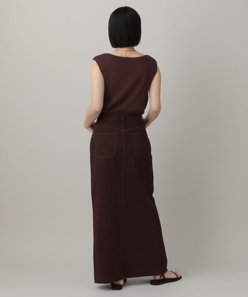 A part by(アパートバイ)の「ラメリブニットフレンチスリーブ(ニット/セーター・レディース・ボルドー/ライトグレー/ホワイト系その他5・FREE)」の10枚目の写真