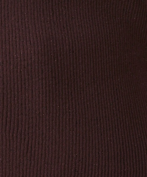 A part by(アパートバイ)の「ラメリブニットフレンチスリーブ(ニット/セーター・レディース・ボルドー/ライトグレー/ホワイト系その他5・FREE)」の19枚目の写真