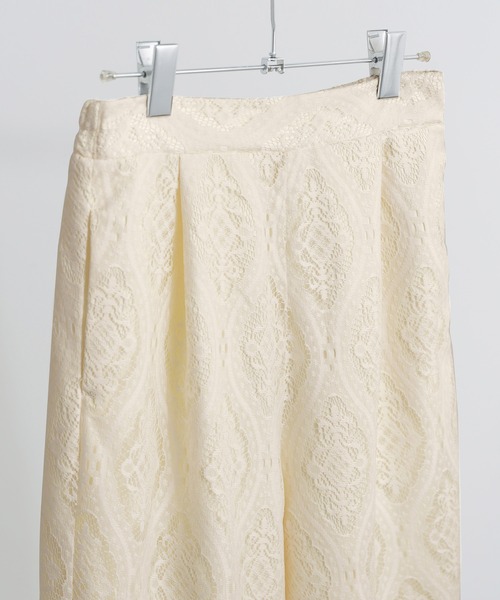 Fashion Letter(ファッションレター)の「SET UP可能 ラッセルレース イージーパンツ(その他パンツ・レディース・ブラック/アイボリー・M)」の10枚目の写真