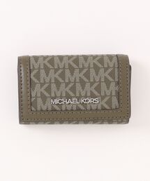 新品☆MICHAEL KORS キーケース　ホワイト レザー キーケース 公式アウトレット】【日本限定】JET SET TRAVEL キーケース