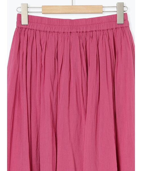 Samansa Mos2 blue（サマンサモスモスブルー）の「【Made in India】ボイルギャザースカート（スカート・レディース・プラム/ブルー/ターコイズブルー/ブラック・F）」の12枚目の写真