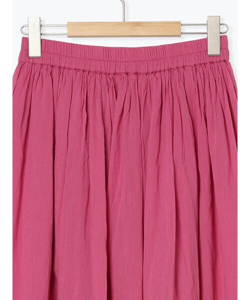 Samansa Mos2 blue（サマンサモスモスブルー）の「【Made in India】ボイルギャザースカート（スカート・レディース・プラム/ブルー/ターコイズブルー/ブラック・F）」の15枚目の写真