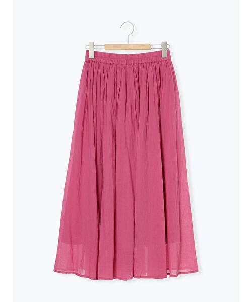 Samansa Mos2 blue（サマンサモスモスブルー）の「【Made in India】ボイルギャザースカート（スカート・レディース・プラム/ブルー/ターコイズブルー/ブラック・F）」の17枚目の写真