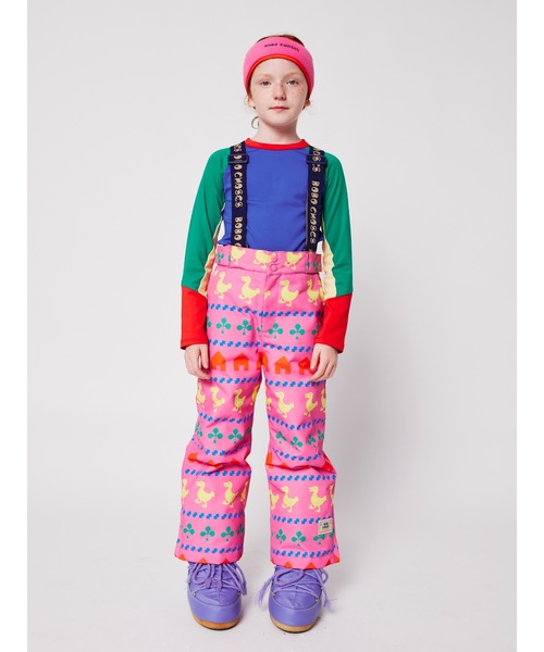 BOBO CHOSES(ボボショーズ)の「Farm all over ski pants(つなぎ/オールインワン・キッズ・フューシャピンク・12-13y/10-11y/8-9y/6-7YEAR/4-5YEAR/2-3YEAR)」の4枚目の写真