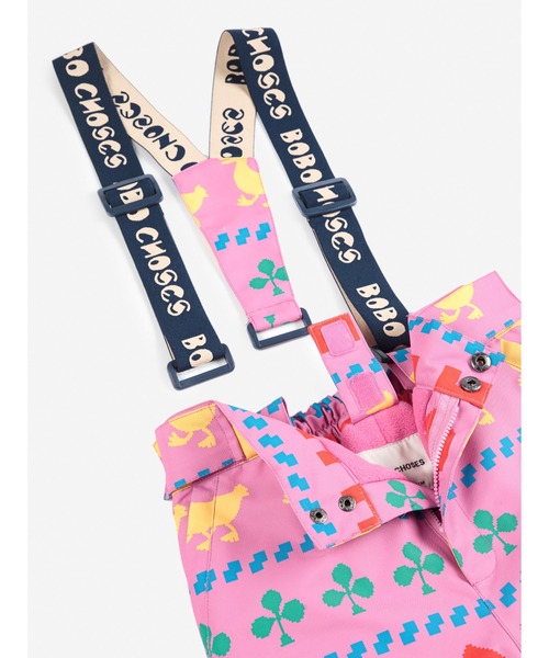 BOBO CHOSES(ボボショーズ)の「Farm all over ski pants(つなぎ/オールインワン・キッズ・フューシャピンク・12-13y/10-11y/8-9y/6-7YEAR/4-5YEAR/2-3YEAR)」の6枚目の写真