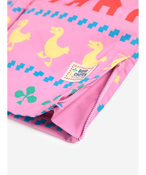 BOBO CHOSES(ボボショーズ)の「Farm all over ski pants(つなぎ/オールインワン・キッズ・フューシャピンク・12-13y/10-11y/8-9y/6-7YEAR/4-5YEAR/2-3YEAR)」の10枚目の写真