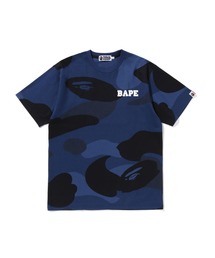 A BATHING APE バックプリント スウェット ダメージ加工 ブルー A BATHING APE バックプリント スウェット ダメージ加工 ブルー