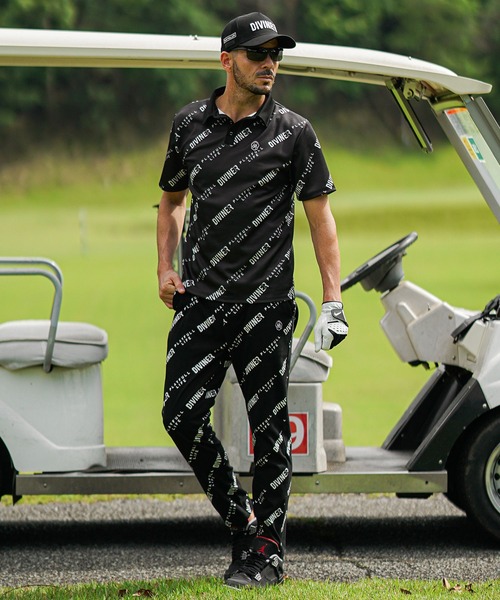 DIVINER GOLF】ロゴ総柄セットアップ 上下セット メンズ ポロシャツ