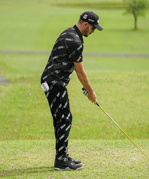 DIVINER GOLF】ロゴ総柄セットアップ 上下セット メンズ ポロシャツ