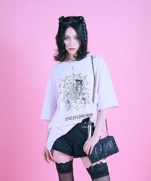 AVENCHUMU（アバンチュウム）の「Biker jacket-like wallet bag（ショルダーバッグ・レディース・ベビーピンク/ブラック/ピンク・FREE）」の7枚目の写真