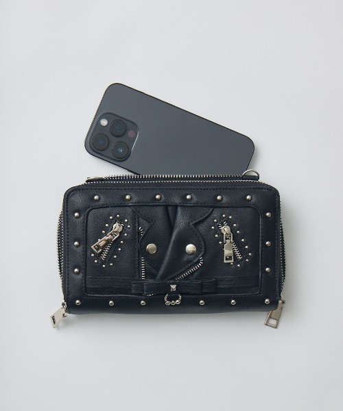 Biker jacket-like wallet bag（ショルダーバッグ）｜AVENCHUMU