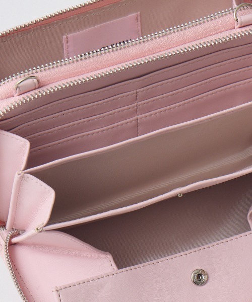 AVENCHUMU（アバンチュウム）の「Biker jacket-like wallet bag（ショルダーバッグ・レディース・ベビーピンク/ブラック/ピンク・FREE）」の18枚目の写真