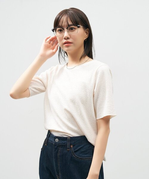 Zoff｜AOI IHARA ウェリントン型 クリア サングラス （UV100%カット
