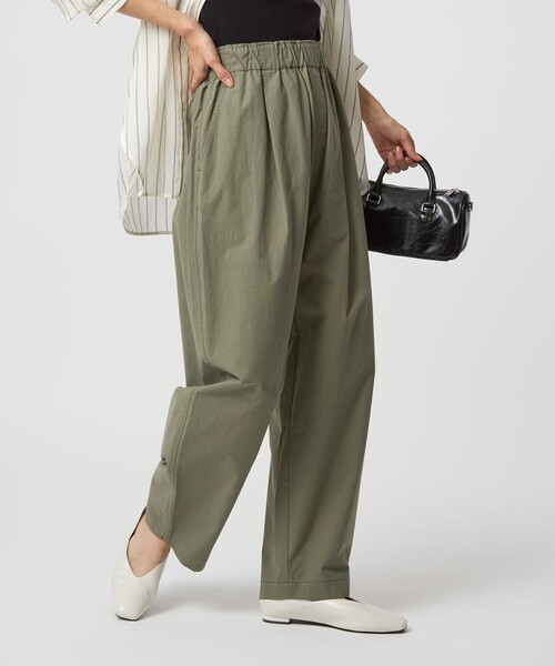 green label relaxing（グリーンレーベルリラクシング）の「［size SHORTあり］イージー カーブ パンツ 2（その他パンツ・レディース・オリーブ/ベージュ/ダークグレー・SHORT/38/36）」の3枚目の写真