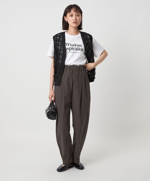 green label relaxing（グリーンレーベルリラクシング）の「［size SHORTあり］イージー カーブ パンツ 2（その他パンツ・レディース・オリーブ/ベージュ/ダークグレー・SHORT/38/36）」の8枚目の写真