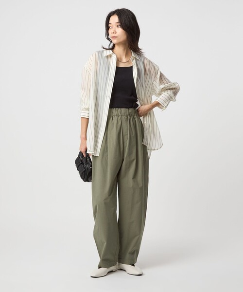 green label relaxing（グリーンレーベルリラクシング）の「［size SHORTあり］イージー カーブ パンツ 2（その他パンツ・レディース・オリーブ/ベージュ/ダークグレー・SHORT/38/36）」の11枚目の写真