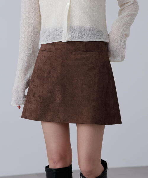 FREE'S MART（フリーズマート）の「◆フェイクスウェードポケットミニスカート（スカート・レディース・ベージュ/ブラウン・SMALL/MEDIUM）」の21枚目の写真