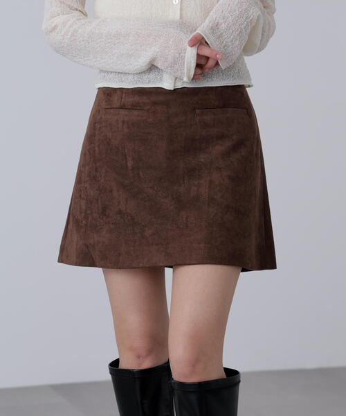 FREE'S MART（フリーズマート）の「◆フェイクスウェードポケットミニスカート（スカート・レディース・ベージュ/ブラウン・SMALL/MEDIUM）」の20枚目の写真