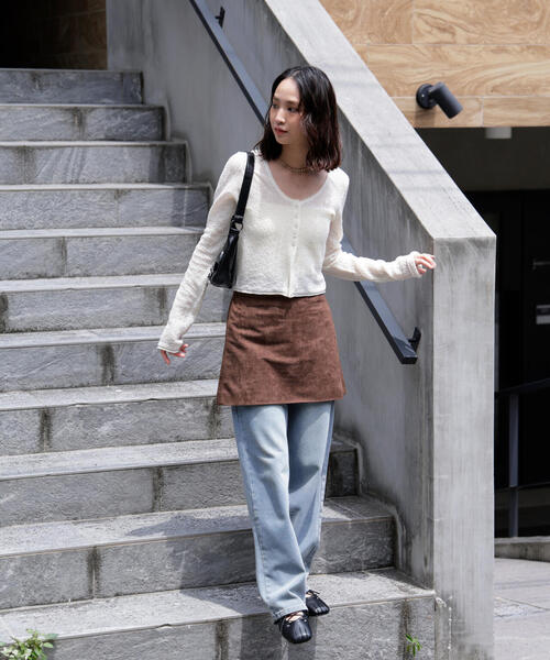 FREE'S MART（フリーズマート）の「◆フェイクスウェードポケットミニスカート（スカート・レディース・ベージュ/ブラウン・SMALL/MEDIUM）」の19枚目の写真