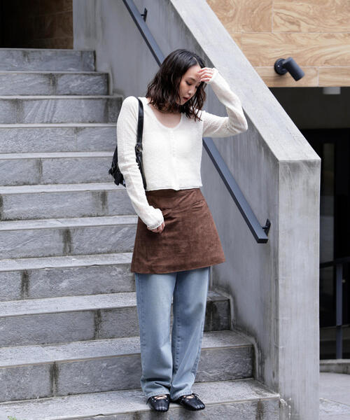 FREE'S MART（フリーズマート）の「◆フェイクスウェードポケットミニスカート（スカート・レディース・ベージュ/ブラウン・SMALL/MEDIUM）」の18枚目の写真