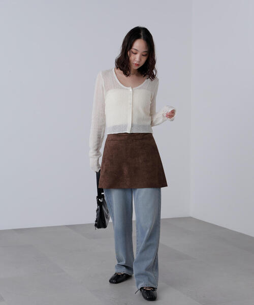 FREE'S MART（フリーズマート）の「◆フェイクスウェードポケットミニスカート（スカート・レディース・ベージュ/ブラウン・SMALL/MEDIUM）」の15枚目の写真