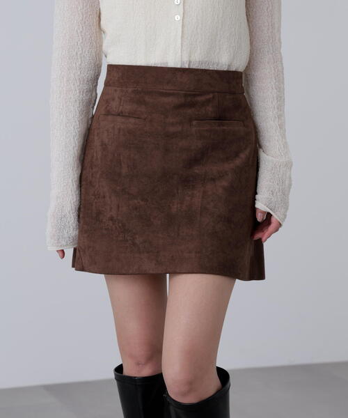 FREE'S MART（フリーズマート）の「◆フェイクスウェードポケットミニスカート（スカート・レディース・ベージュ/ブラウン・SMALL/MEDIUM）」の12枚目の写真