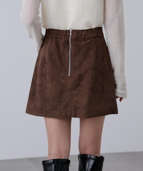 FREE'S MART（フリーズマート）の「◆フェイクスウェードポケットミニスカート（スカート・レディース・ベージュ/ブラウン・SMALL/MEDIUM）」の8枚目の写真