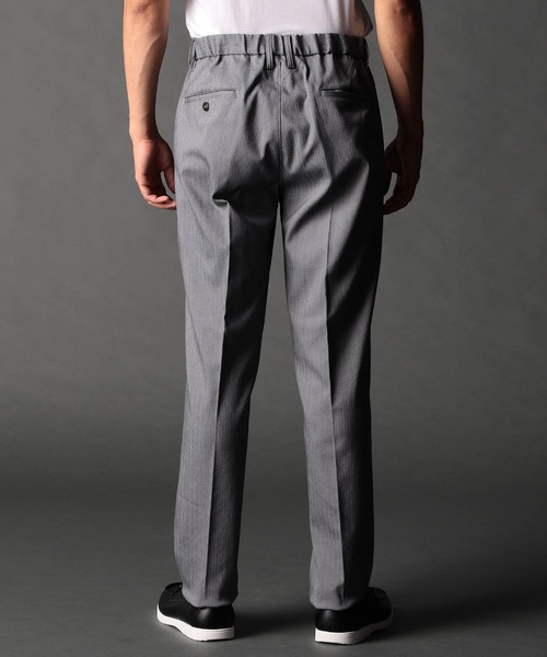 NICOLE CLUB FOR MEN（ニコルクラブフォーメン）の「ヘリンボンハイストレッチセットアップパンツ（その他パンツ・メンズ・ネイビー/チャコール/ブラック・MEDIUM/LARGE/X-LARGE/SMALL）」の11枚目の写真