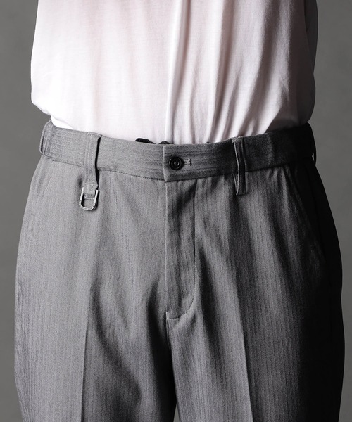 NICOLE CLUB FOR MEN（ニコルクラブフォーメン）の「ヘリンボンハイストレッチセットアップパンツ（その他パンツ・メンズ・ネイビー/チャコール/ブラック・MEDIUM/LARGE/X-LARGE/SMALL）」の13枚目の写真
