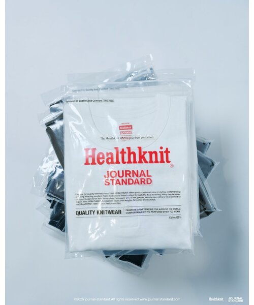 Healthknit(ヘルスニット)の「Healthknit / ヘルスニット 別注 ヘンリー ネック Tシャツ(Tシャツ/カットソー・メンズ・ホワイト/グレー/ブラック/オリーブ・MEDIUM/LARGE)」の2枚目の写真