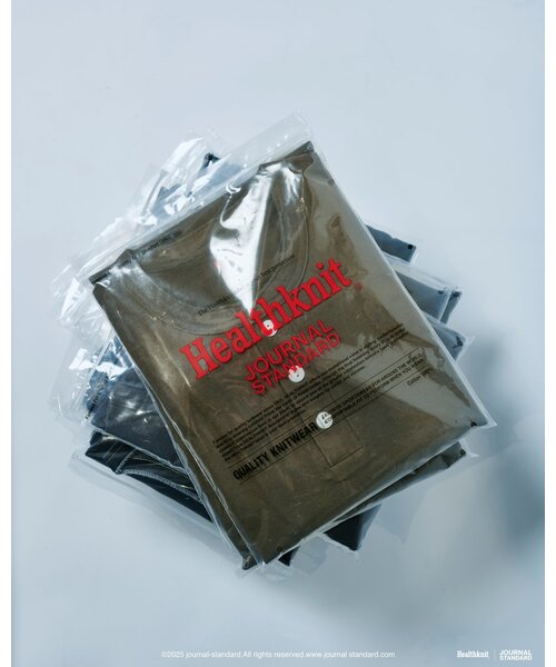 Healthknit(ヘルスニット)の「Healthknit / ヘルスニット 別注 ヘンリー ネック Tシャツ(Tシャツ/カットソー・メンズ・ホワイト/グレー/ブラック/オリーブ・MEDIUM/LARGE)」の4枚目の写真