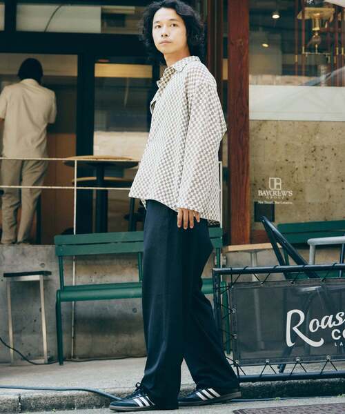 JOURNAL STANDARD relume クロシェアミ 半袖ニットシャツ 追加》CALIFORNIA クロシェアミ 半袖ニットシャツ'LINE'（シャツ